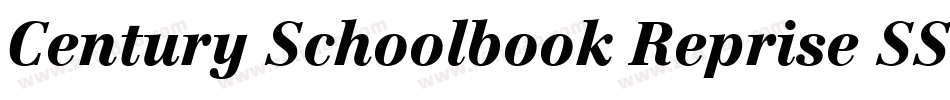 Century Schoolbook Reprise SSi Bold Italic字体转换